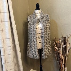 Faux fur vest, size medium